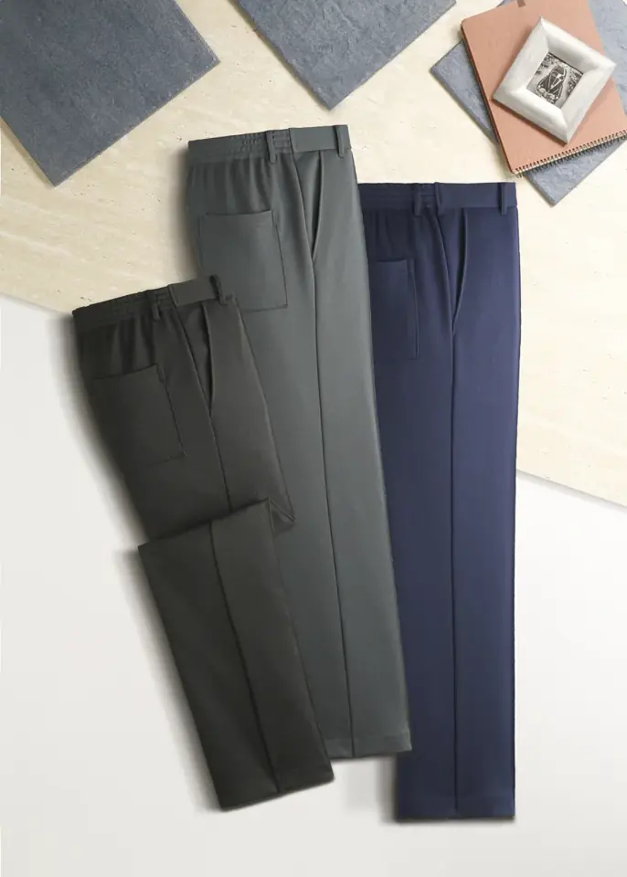 日本製ストレッチUV楽々スラックス